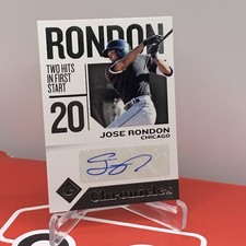 Jose Rondon 2018 Panini Chronicles #CA-JR Chronicles Auto RC Mets