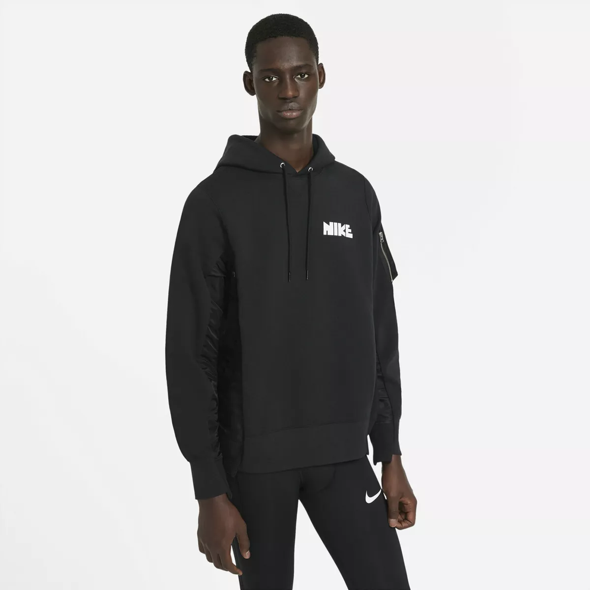 Nike x Sacai NRG Hoodie SMALL CW2419 010 Lab Hoody Zipper Pullover