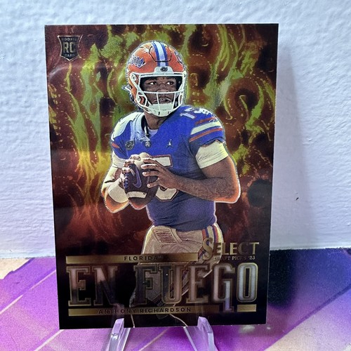 2023 Panini Select Draft Picks Anthony Richardson En Fuego Rookie Card RC #EF-AR