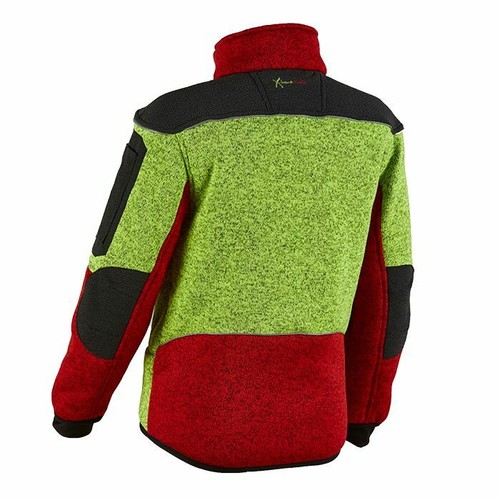 PSS - Chaqueta de piel de fibra para niños - Chaqueta de punto de fibra ARCTIC X-TREME - roja/amarilla NIÑOS - Imagen 2 de 4
