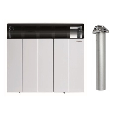Vaillant Gas Raumheizautomat VGR-sine 31/4 mit 3 kW für Erdgas und Abgasrohr