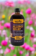 Organic Natural Allergy Relief Formula. Livingston Natural Herbal Labs 16 fl oz