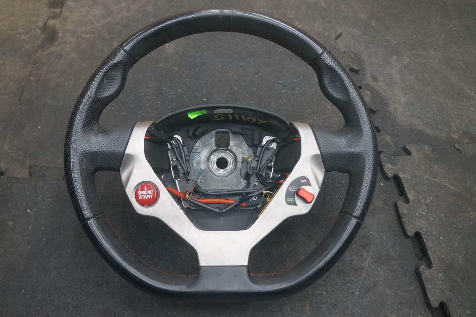 Driver Steering Wheel Black Red Stitch OEM Ferrari California 2010