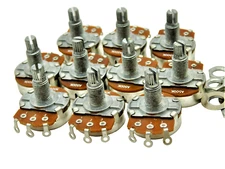 10 Pc. A500K Full Size 18MM Guitar Bass Tone Control Pot Potentiometer