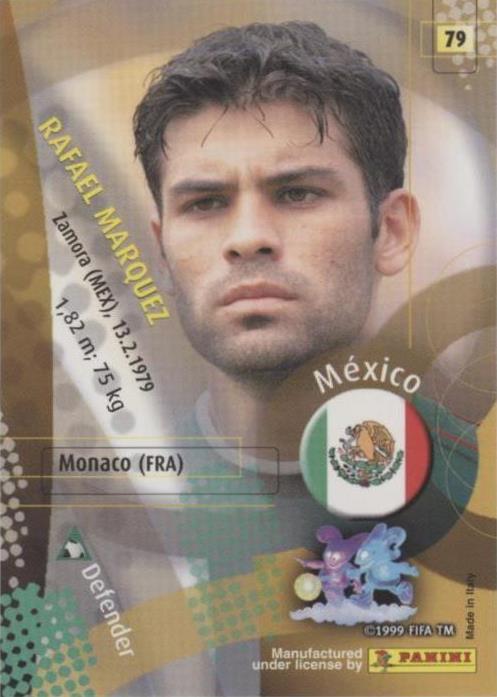 2002 Panini World Cup Rafael Marquez #79 for sale | eBay