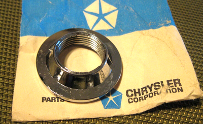 Mopar a B E Body Remote Mirror Nut Bezel Original 340 HEMI 6027749  