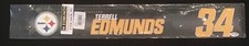 Terrell Edmunds Steelers  Game Used Locker Room Sign vs Browns 1/8/23 5 Tackles