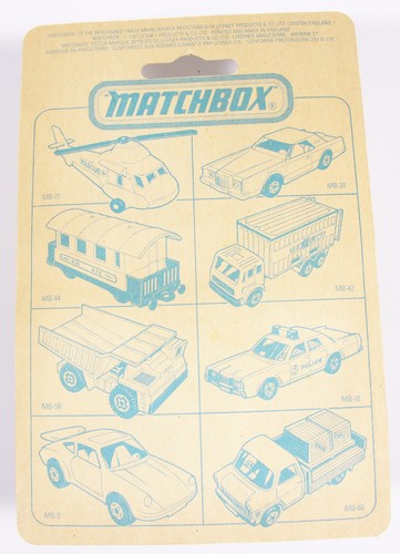 MINT MATCHBOX 32 ON UNOPENED CARD NOT ATLAS EXCAVATOR VINTAGE LESNEY ENGLAND - Picture 2 of 6