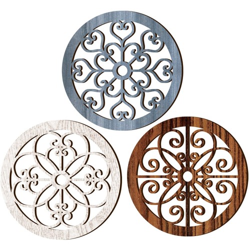 Blulu 3 Pieces Thicken Rustic Wall Decor Farmhouse Wall Art Decor Wood Hangin... - 第 1/7 張圖片
