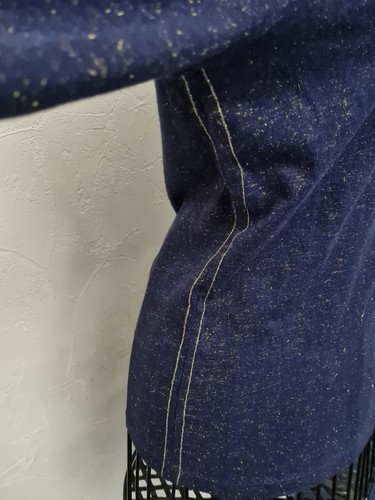 White Stuff Nelly Blue Navy Gold Top. UK 6, New Without Tags - Picture 5 of 11
