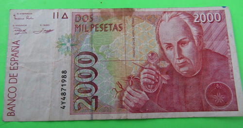 SPAIN, 2000 PESETAS, P#164, 1992(1996) - Foto 1 di 2