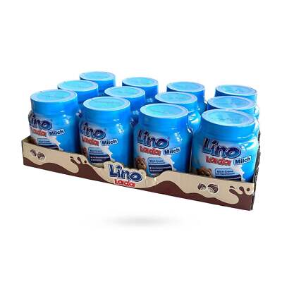 Podravka Lino Lada Milch Nuss-Nougat-Creme, 12 × 350g Glas