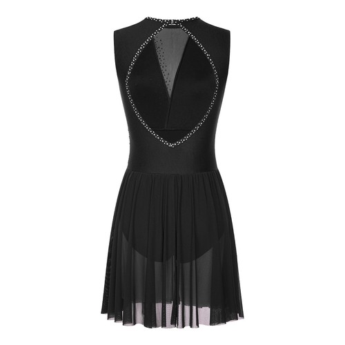 Damen Tanzbekleidung Lyrisch Kostüm Funkeln Kleid Training Kleider Gymnastik - 第 20/69 張圖片