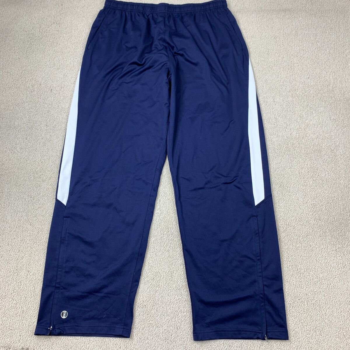Holloway Athletic Track Pants Men's 2XL Navy Elastic Waist Holloway Athletic Track Pants Men's 2XL Navy Elastic Waist