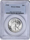 1944 Walking Liberty Silver Half Dollar MS66 PCGS