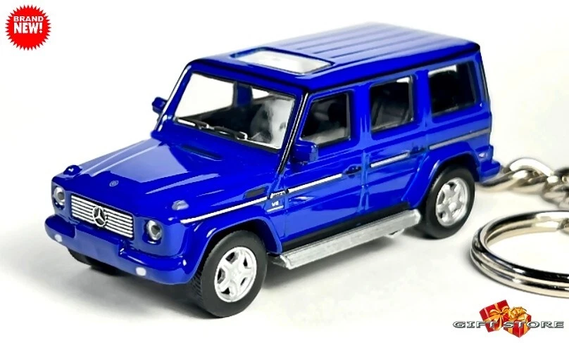 🎁🎁RARE KEYCHAIN BLUE MERCEDES G CLASS G500 AMG WAGON CUSTOM Ltd