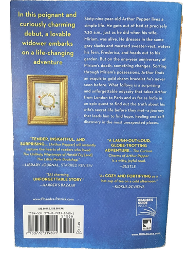 The Curious Charms of Arthur Pepper Softcover Book Phaedra Patrick 2016 - Picture 2 of 4