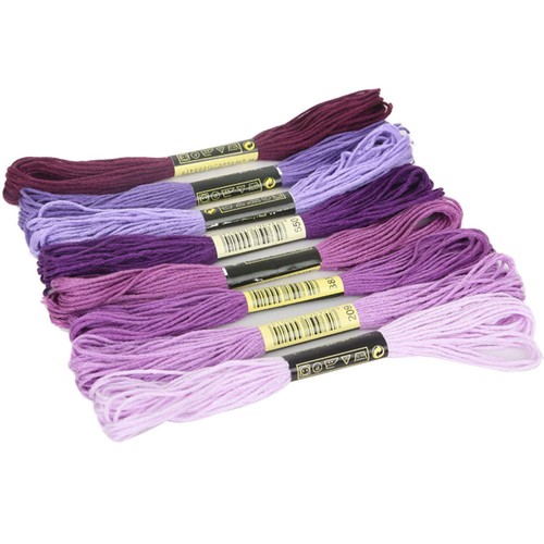 8pcs 7.5m Thread Cross Stitch High Toughness Long Cross Stitch Thread Floss Soft - Picture 15 of 16