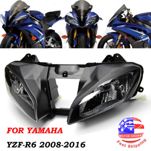 Front Headlight Assembly For Yamaha YZF R6 YZF-R6  2003-2005/2006-2007/2008-2016