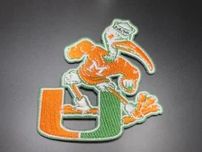 University Of Miami Embroidered Iron On Patch