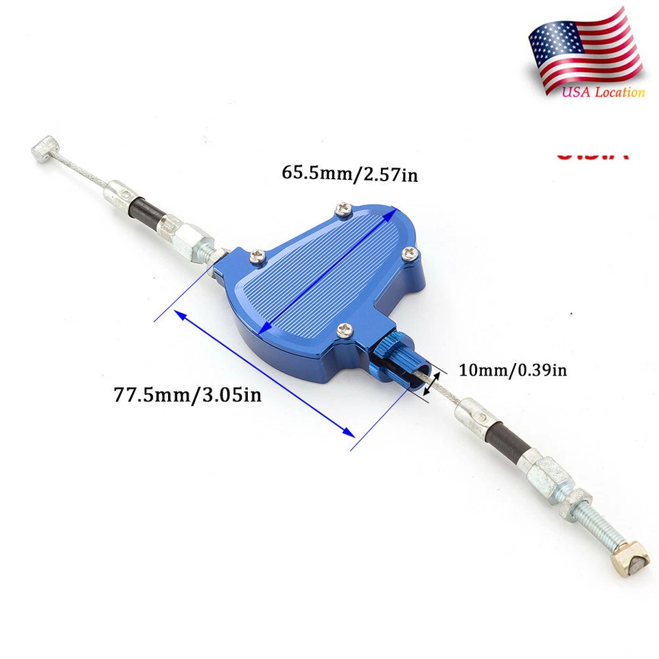 Palanca de tracción de embrague universal rojo sistema fácil aluminio CNC anodizado EE. UU. Foto 4 de 4