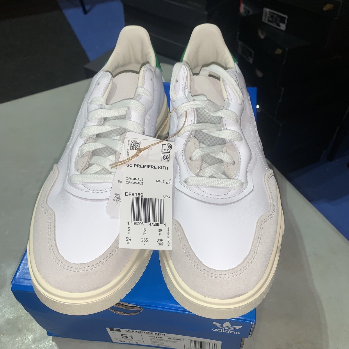 KITH × adidas Originals SC Premiere White/Green EF8189 US