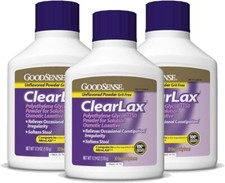 3x Polyethylene 3350 Laxative Powder Compare To MiraLAX 17.9oz Ea. - EXP: 11/27