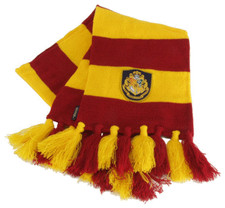 Harry Potter Hogwarts School Colors and Logo Crest Knitted Scarf NEW UNWORN