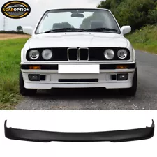 Fits 84-92 BMW E30 3-Series RG Style Front Bumper Lip Spoiler Splitter PU