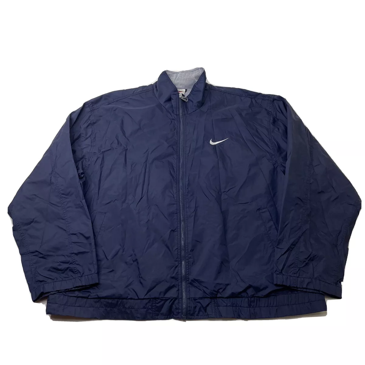 Vintage nike sales windbreaker blue
