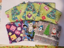 9 Christmas Theme 100 Cotton Fabric Fat Quarters Quilting, Sewing New