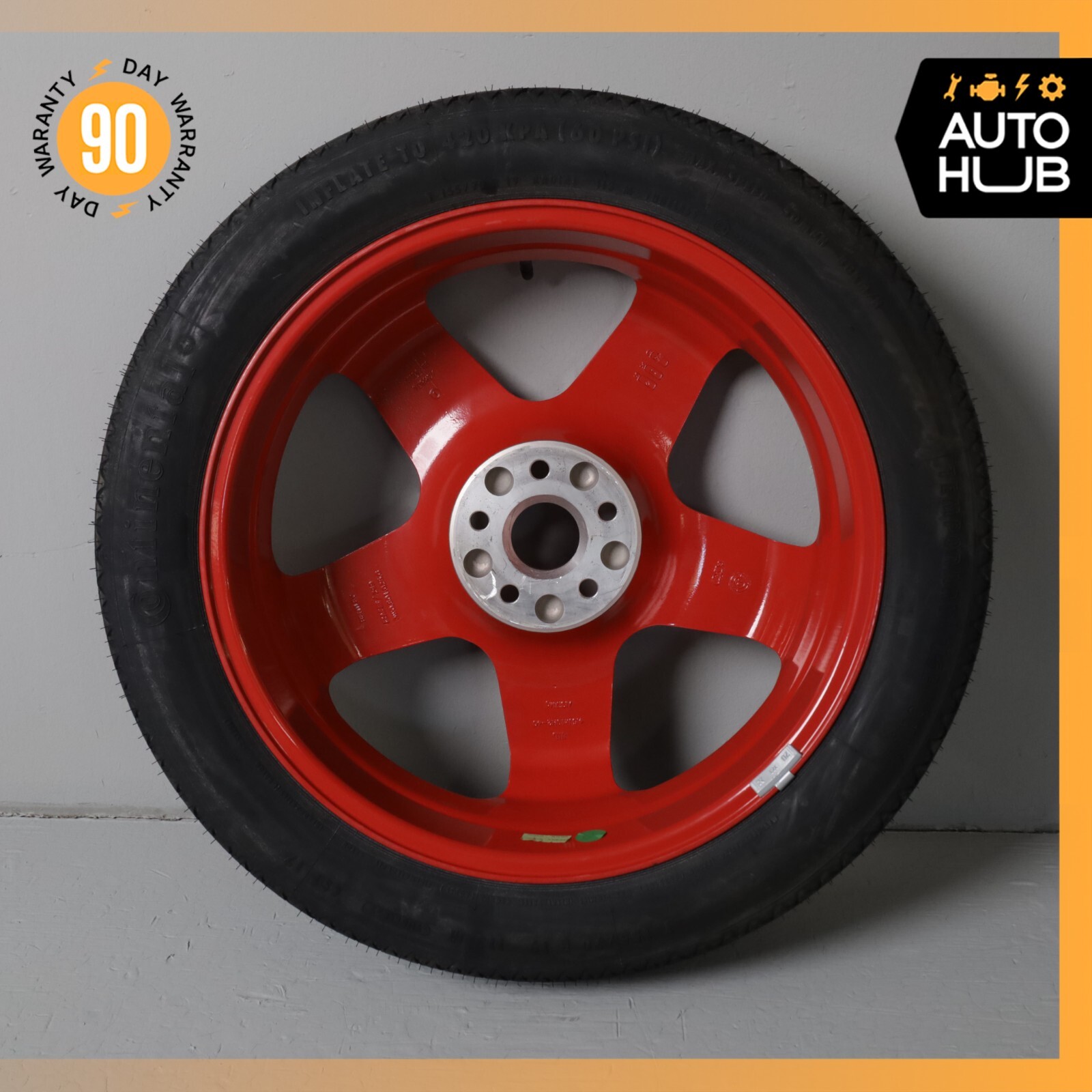 03-13 Bentley Continental GT Emergency Spare Tire Wheel Donut Rim 19 19" OEM 53k