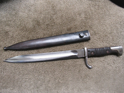 German Imperial WW1 Butcher Blade Bayonet Cut Down Mauser AG Oberndorf a/M 1917
