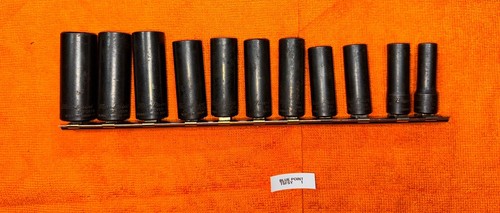 Blue Point Nut Remover Deep Twist Off Impact Socket Set Of 11 Read Description - Picture 1 of 14