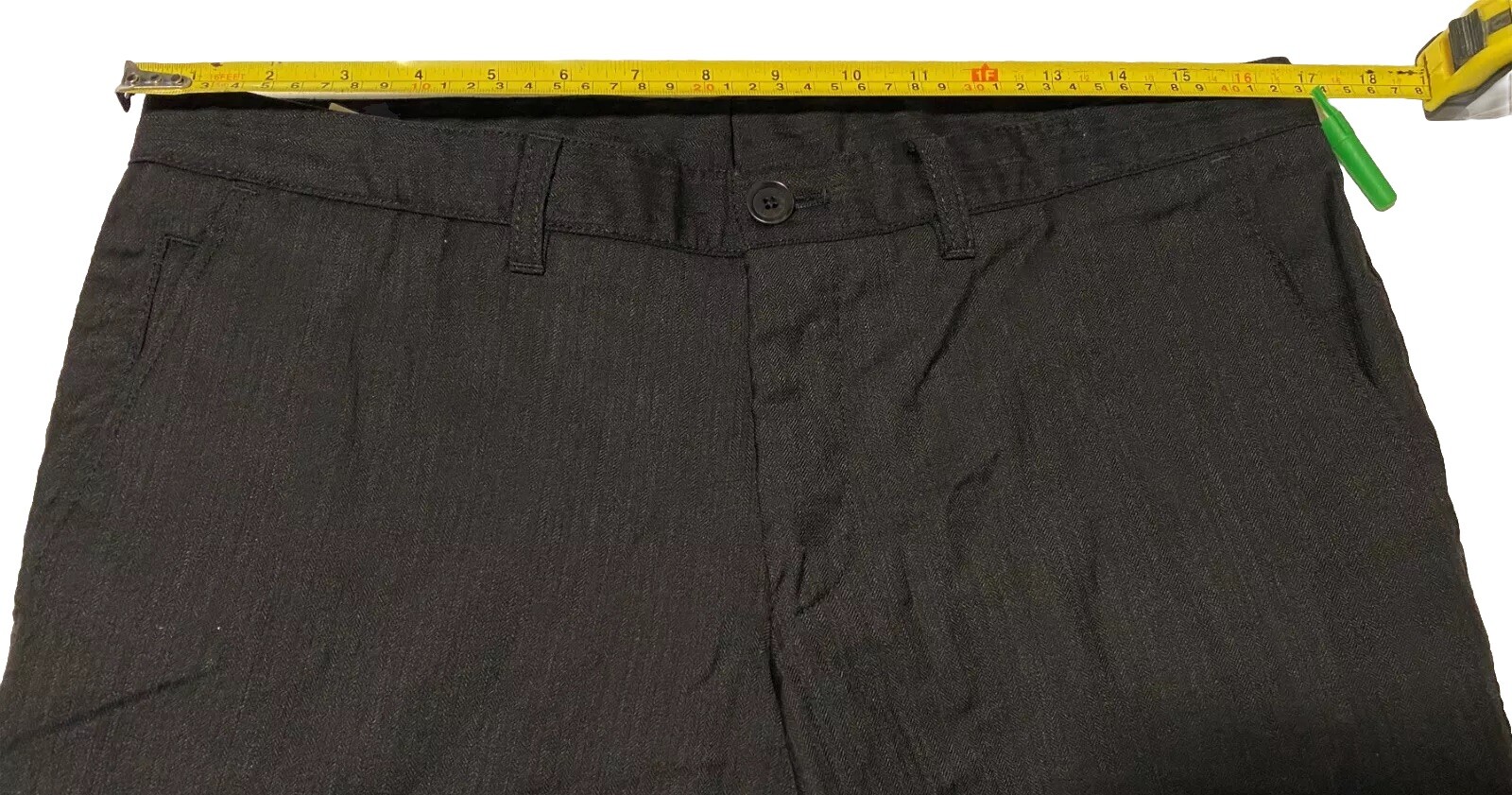 Hugo Boss Winng2 Charcoal Gray Men's Dress Pants Virgin Wool Size 34x30.5 EUC thumbnail 11