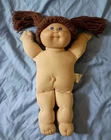 Vintage 1985 Cabbage Patch Doll-Brown Hair Blue-Eyes-Left Cheek Dimple