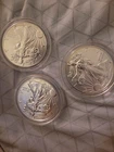 United States Mint 2017 American Silver Eagle 3-Coin Lot 1 oz .999 Silver