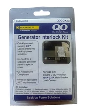 Square D QO QOCGK2C Indoor Generator Interlock Kit *BRAND NEW - SEALED*