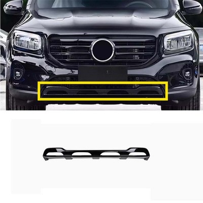 For 2020-2025 Benz GLB-Class Gloss Black Front Bumper Lip Molding Cover Replace