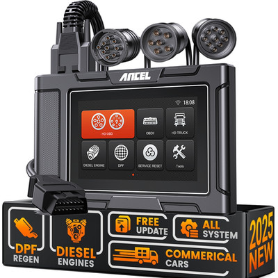 ANCEL HD3300 Pro Heavy Truck Scanner DPF Regen Diagnostic for Engine Detroit