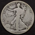 1916-D 50c Walking Liberty Half Dollar - VG