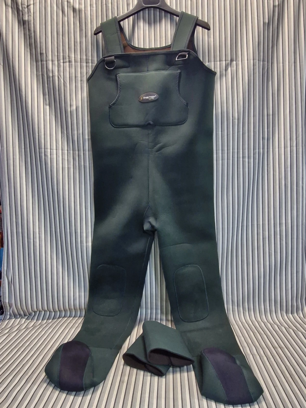 Frog Toggs Neoprene Chest Waders XL Green Bootfoot Style Made in Taiwan