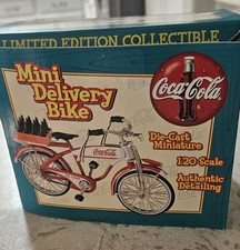 Mini vélo de livraison Coca-Cola moulé sous pression échelle 1:20 1998 édition limitée