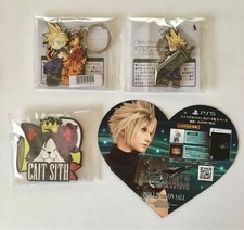 Final Fantasy VII FF7 NoveltyReverse Cloud Rubber Keychain And 3 Other Items