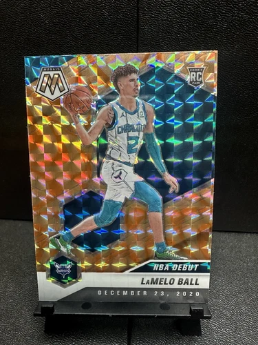 2020-21 Panini Mosaic - NBA Debut LaMelo Ball #262 Reactive Orange Prizm (RC)