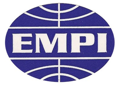 Aufkleber blau EMPI klein oval Logo 44x32mm 000009810 gute Qualität