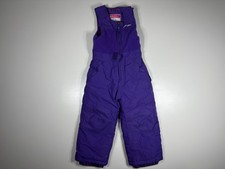 Snozu Snow Bibs Girls 4T Purple Insulated Winter Ski Snowboard