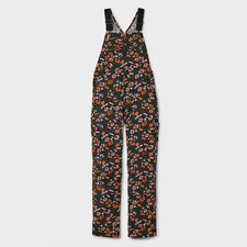 Women's Heirloom Gardening Bib Overalls Black Coneflowers 🔥SALE DEAL