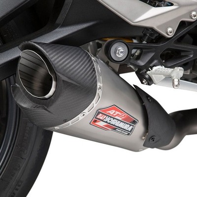 Yoshimura AT2 Stainless Slip On Exhaust Triumph 765 STREET TRIPLE RS 2018-2023