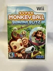 Super Monkey Ball Banana Blitz Nintendo Wii CIB Complete W/ Manual Tested